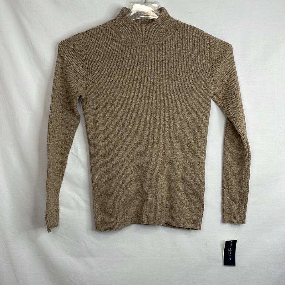 Women Brown & Tan Sweater Size: (PP)